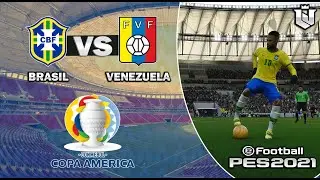 Brasil vs. Venezuela | Copa América 2021 | PES 2021 PC