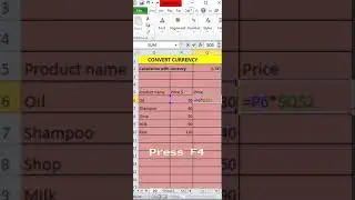 Convert Currency in Excel 