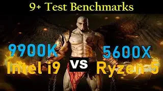 AMD Ryzen 5600X vs intel i9-9900K Testing with RX 6800XT Benchmarks 10 Games FPS | 9900k vs 5600x