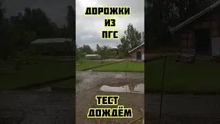 дорожки из ПГС тест дождём #строимдом #стройка #загородныйдом #строительство #ровняюучасток