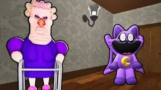 CATNAP VS ESCAPE GRUMPY GRAN IN ROBLOX