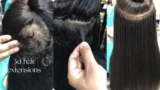 3D hair extensions easy way to fix on small hairs |LEO SALON| faisal market f_7/1 islamabad