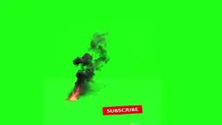 Fire Smoke on Green Screen| Green Screen Footage | Fun Vibe