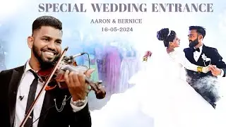 Aaron & Bernice || Special Wedding Entrance || Live by Aaron Fernandes Feat The 7 Notes Band