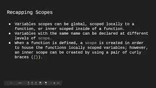 C Programming - 3.4 Variable Scope