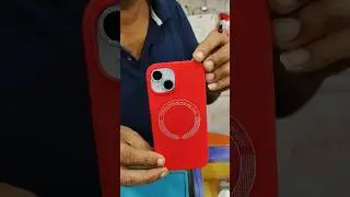 iPhone 15 diamond camera ring ￼￼ Red colour megsafe wireless charging cover ￼￼#shorts #shortvideo