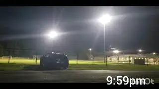 Soccer Field lights turning off for Night