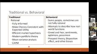 Behavioural Aspects Influencing Sustainable Financial Decisions