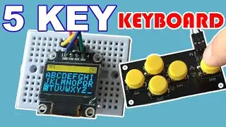 How to use 5 Key Keyboard module to build text input device for Arduino