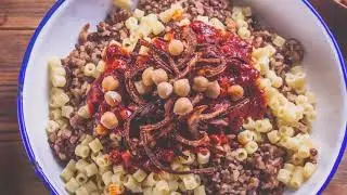 Koshary: A fiesta of Rice, Lentils and Macaroni - Dina's Oriental Kitchen
