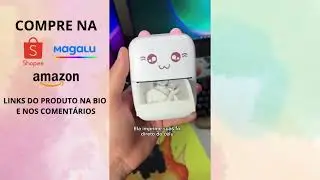 Mini Impressora Térmica Portátil Sem Fio Bluetooth Gato