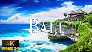 FLYING OVER BALI (4K Video UHD) - Relaxing Music With Stunning Beautiful Nature For Stress Relief