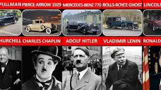 Comparison Cars of Historical Figures Celebrities