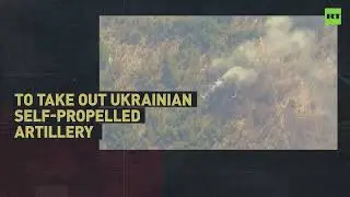 Russian army uses precision-guided missiles to destroy Ukrainian artillery system