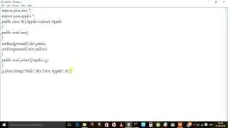 applet programming in java