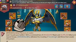 Lords Mobile - STRONGEST NON EMPEROR? 1stKinght Wrecking Insane Comps in K13! Traps Keep Burning!