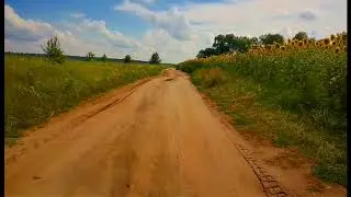 ФУТАЖИ ДЛЯ МОНТАЖА. Сельская грунтовая дорога. Дорога в поле.