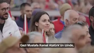 Gazi Mustafa Kemal Atatürk'ün izinde, Cumhuriyetin ışığıyla nice 101 yıllara...