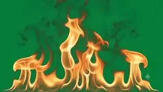 🔥 Realistic Fire Green Screen Effect | 4K No Copyright | Chroma Key Overlay