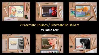7 Procreate Brushes / Procreate Brush Sets by Sadie Lew
