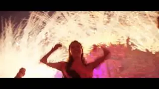 Лазерное шоу с пиротехническими эффектами...  Q-dance