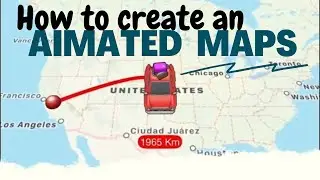 How to Create an Animated Map using Smartphone | Free & Easiest Way | Being Animator