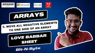 5. Move all negative elements to one side of an array | Arrays | Very Easy Solution | GFG | Leetcode