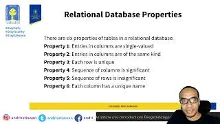 VIDEO PEMBELAJARAN  - Pengembangan Sistem Informasi  - Relational Database