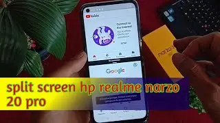 cara split screen hp realme narzo 20 pro