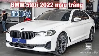 BMW 520i Luxury Line 2022 màu trắng cực hợp lý trong tầm 1,6 tỷ tại H3T Auto