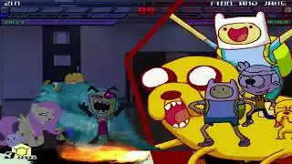 Mugen battle Zim Sully and Fluttershy vs Finn Lincoln Loud and Homer Simpson