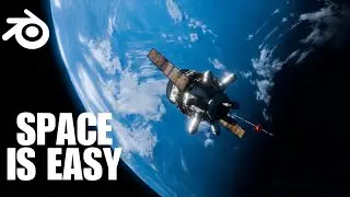The Easiest Way to Make Space Scenes - Blender Tutorial