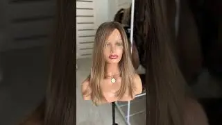 Отличный вариант на каждый день! Русый светлый парик-полусистема.