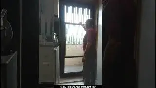 Aluminium Ventilation Door Swing Openable with Vertical Sliding Panels #doors #glassdoor #sanjeevan