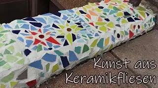 Ein Mosaik selber machen. Kunst für den Garten.
