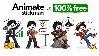 How to Create Stickman Animation Videos for ANY Niche — 100% FREE With AI