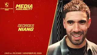 Cleveland Cavaliers Forward Georges Niang Meets with Media After His 20-Point Night Vs. Pelicans