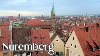 Walking in Nuremberg, Bavaria - Old City Center, Imperial Castle and more - Germany | 4K