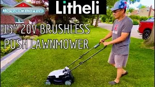 Litheli U20 20V 13” Cordless Brushless 4.0ah Lithium Ion Battery Powered Lawn Mower w/Bagger Review