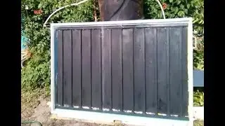 Солнечный водонагреватель из профильной трубы (Устройство)