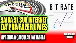 COMO SABER SE SUA INTERNET DÁ PRA FAZER LIVE Veja Tabela e Dados Para Streamer