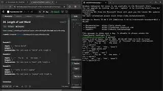 LeetCode Problem: Length of Last Word