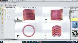 How to make Helical Spring in Solidworks @ Tutorial for beginners