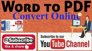 MS Word to PDF Convert Online || How to Convert Word to PDF Online Without Any Software