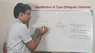 Regular(Type 3)   grammar की  पहचान |Theory of Automata