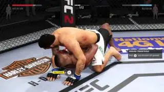 EA UFC2 - Werdum Clinch Cheeser Dispatched - Ranked Title Fight - Part 1