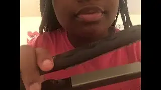 ASMR Flat Ironing your hair/Styling your hair (spray bottle and more!)