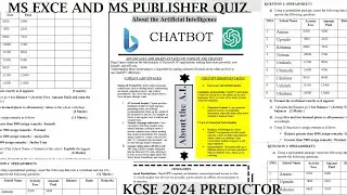 451/2 | KCSE 2024 Computer Studies | Paper 2 | Predictor Series | EXCEL/DTP (DTP/SPREADSHEETS)