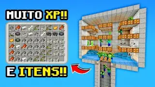 How to make a mob trap in Minecraft that yields a lot of XP and items.