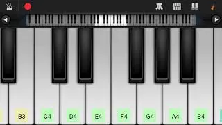 Гимн Казахстана на пианино Perfect piano #2(обучение)
